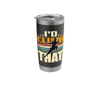 I'd Climb That Mountain Climbing Bouldering Indoor Climbing Stainless Steel Insulated Tumbler