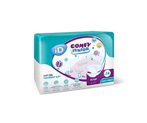 iD Comfy Junior Slip All-in-One Nappies - Extra Small (1 Pack of 14)