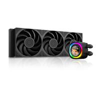 ID-COOLING FX360 LCD PE - 360mm AIO Liquid CPU Cooler with 1.48″ Full-Color LCD Display, 350W TDP, 3×120 mm High-Airflow Fans, Intel LGA1851/1700 & AMD AM5/AM4 Support