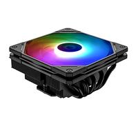 ID-COOLING IS-55 ARGB CPU Air Cooler - Low Profile 57mm Height, 5 Heatpipes, 120x120x15mm Slim Fan, Compatible with LGA 1700, Intel/AMD