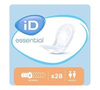 ID Expert Incontinence Pads, Fast Absorbing Disposable Pads for Men and Women, Regular, Medium Absorption, Size Normal , Pack of 28