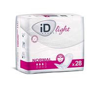 iD Essential Light Normal Light Incontinence Pads | 1 Pack of 28 | odour control,discreet bladder protection,reliable performance, dry feeling, enhanced comfort,adult incontinence pads
