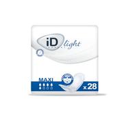 ID Essential Light Super Incontinence Pads, Fast Absorbing Disposable Pads for Men and Women, Maxi, Heavy Absorption, Pack of 28