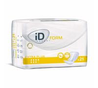 iD Expert Form Disposable Extra Plus Incontinence Pads, Men's and Women's, Disposable Briefs, Anti-Leak Protection, Wetness Indicator, Odour Control, 2350ml, 21 Pads