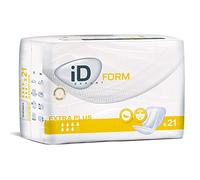 iD Expert Form Disposable Extra Plus Incontinence Pads, Men's and Women's, Disposable Briefs, Anti-Leak Protection, Wetness Indicator, Odour Control, 2350ml, 21 Pads