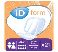 iD Expert Form Maxi Size 3 Pads - Pack of 21, Unisex, Breathable, Odour Control & Anti-Leak Cuffs