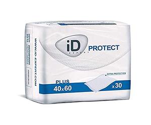 iD EXPERT Incontinence Bed Pads Protect Plus - Disposable Kylie Sheets, Absorbent Bed Mats & Incontinence Pads, Waterproof Incontinence Bed Sheets for Bed Wetting - 40 x 60 cm, Pack of 30
