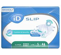 ID Expert Incontinence Brief Pads, Fast Absorbing Disposable Briefs for Men and Women, Super, Heavy Absorption, Size Small 50-90 cm, Pack of 14