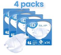 iD Expert Incontinence Slip Plus-Extra Large ( XL ) Case Saver 4 packs of 14