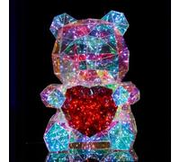 ID FOR YOU BSDC166-40CM Hologram Bear with LED Night Light Decorative 40 cm
