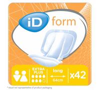 iD Form Extra Plus Long | Incontinence Pads | 1 Pack of 42 | Incontinence Pads, Odour Control, Hypoallergenic Incontinence Pads, Highly Absorbent Pads, Anti-Leak Protection