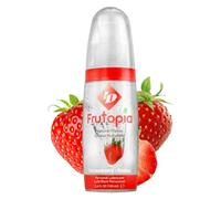 ID Frutopia Strawberry Lube 100ml Pump Bottle - Naturally Flavoured Water Based Lubricant - Vegan-Friendly Strawberry Flavoured Lube For Oral Sex