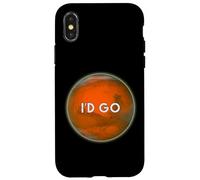 I'D GO Funny Humorous Witty Occupy Mars Case for iPhone X/XS