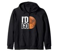 I'D GO. Mars Colonization Zip Hoodie