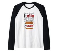 I'd Go Through Hella For Some Nutella Apparel Raglan Baseball Tee