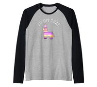I'd Hit that Funny Party - Cinco de Mayo Birthday Humor Raglan Baseball Tee