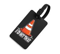 I'd Hit That Traffic Cone Light Luggage Tags for Suitcases Handbag Tag Labels Travel Accessories Privacy Cover ID Label