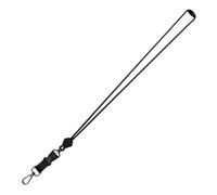 Id Lanyard Fastener Rings Keychain Hanging Rope Pins Badge Retractable Buckle Lanyards Card Badge Holder Adjustable Outdoor Lanyard Reels Black polyester Fiber