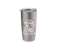 I'd Like People More If They were Cats Instead - Stainless Steel Insulated Tumbler