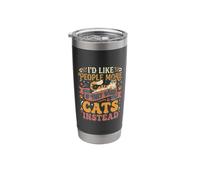 I'd Like People More If They were Cats Instead |- Stainless Steel Insulated Tumbler
