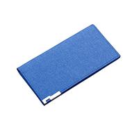 ID Long Wallet Hasp Canvas Solid Color Men Open Purse Multiple Card Slots Clutch Bag 7 plus Phone Case Wallet for Women (Blue, One Size)