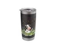 Id Love to Stay and Chat But Id Rather Do Anything Else Cow Stainless Steel Insulated Tumbler