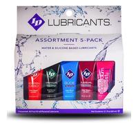 ID Lubricants Water-Based And Silicone Assorted Pack - 5 x 12ml