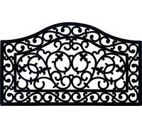 ID Mat 4575 Ebène Rubber Door Mat, Black, 75 x 45 x 1.4 cm