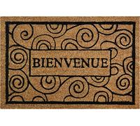 ID Mat Coco text Welcome Arabesque Coco text, PVC, Ecru, 40x60x1, 5 cm