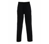 ID Mens Open Hem Joggers Fleece Jogging Bottoms Pants Casual Trousers (UK, Alpha, L, Slim, Regular, Black)