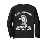 I'd Own The Planet Introvert Overthinking Funny Frog Long Sleeve T-Shirt