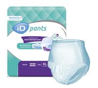 iD Pants Maxi - Fast Absorbing, Comfortable, Disposable Incontinence Pants for Men and Women - 10 Pairs per Pack - Size Extra Large
