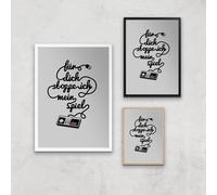 I'd Pause My Game For You (DE) Art Print - A4 - Wood Frame