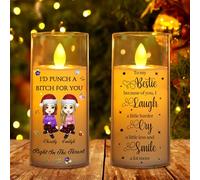 I'd Punch A Bitch for You Personalized Friendship Candle Friends Custom Sisters Name Portrait Candle for Best Friend Sisters Funny Friendship Candle Gifts for Christmas Birthday,28