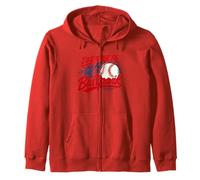I'd Rather at the Ballparks Little Leagues Baseball Fans Zip Hoodie