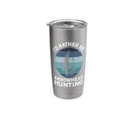 I'd Rather Be Arrowhead Hunting Spear Hunting Hunter Stainless Steel Insulated Tumbler