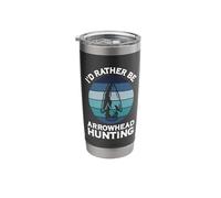 I'd Rather Be Arrowhead Hunting Spear Hunting Hunter Stainless Steel Insulated Tumbler