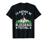 I'd Rather Be At A Bluegrass Festival Value Graphic T-Shirt
