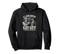 I'd Rather Be At A Gay Guy Dating Center Funny Unhinged Meme Pullover Hoodie