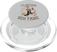I'd Rather Be At A Ren Faire Knight On Horse PopSockets PopGrip for MagSafe