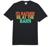 I'd Rather Be At The Barn Comfort Colors Adult Heavyweight T-Shirt