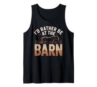 I'd Rather Be At The Barn Horse Tank Top