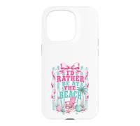 I'd Rather Be At The Beach Coquette Bow Case for iPhone 15 Pro