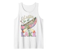 I'd Rather Be At The Lake Canoe Paddle Lake Life Tank Top
