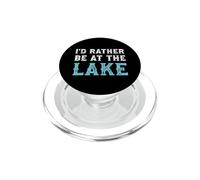 I'd Rather Be At The Lake Funny Summer Vacation PopSockets PopGrip for MagSafe