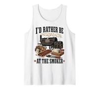 I'd Rather Be At The Smoker BBQ Loving Dad Tank Top