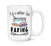 I'd Rather Be Baking 15oz Large Mug Cup