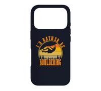 I'd Rather Be Bouldering Retro Bouldering Climbing Hobby Case for iPhone 17 Pro