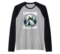 I'd Rather Be Camping and Seeing Bigfoot Raglan Baseball Tee