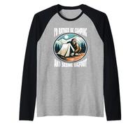 I'd Rather Be Camping and Seeing Bigfoot Raglan Baseball Tee
